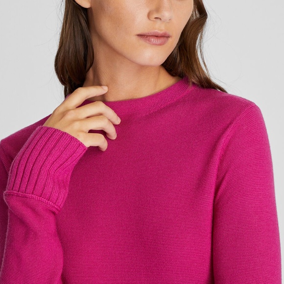 Tommie Wool Crewneck - New With Tags - NEVER WORN - Hot Pink - Picture 3 of 5